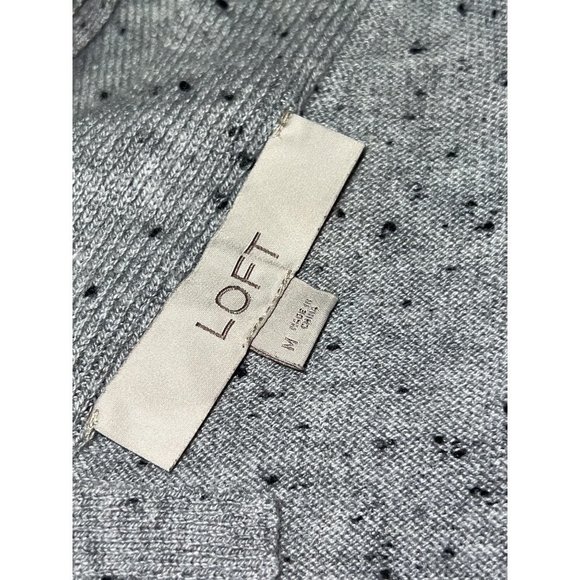 Loft Grey Speckled V Neck Tunic — Medium - Picture 7 of 13